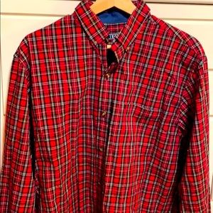 Izod red (Christmas) dress shirt
